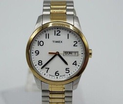 Timex Analogico Quarzo Orologio da Uomo Indiglo 30m Wr Elasticizzato Band Nuovo - £31.60 GBP