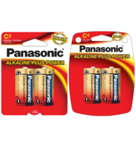 Panasonic Size C Alkaline Plus Power Battery (2 Pack or 4 pack) - $9.32+