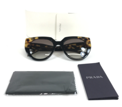 Prada Sunglasses SPR14W 389-0A7 Black Tortoise Cat Eye with Brown Gray Gradient - £162.36 GBP