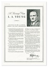 Print Ad L.A. Young Spring &amp; Wire Corporation Detroit Vintage 1937 Advertisement - £9.61 GBP