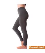 Womens Soft Stretch Cotton High Waisted Leggings Long Workout Yoga Charcoal - £11.64 GBP