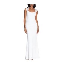 Xscape Womens 16 Ivory White Lace Sleeve Long Gown NWT B40 - £92.21 GBP