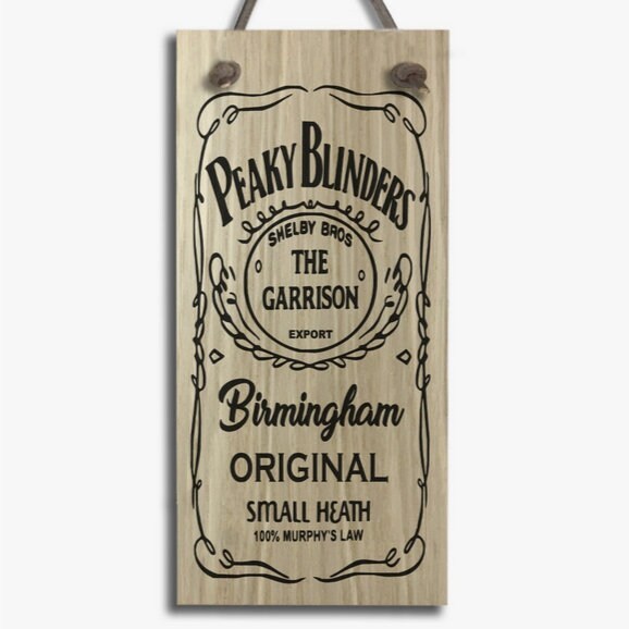 Peaky Blinders, The Garrison, Birmingham, Original, small Heath." Laser Engrave