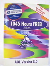 AOL Install CD 1045 Hours Free Version 8.0 Factory Sealed Vintage - £7.50 GBP