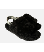 UGG Fluff Yeah Shearling Platform Slingback Sandal Slide size 5 Black 36... - $1,046.36 MXN