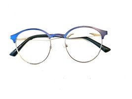 Robert Mitchel Eyeglasses Frames RM 202113 Silver Blue 50-19-145 No Lens... - $464.58 MXN