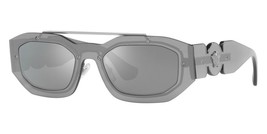 Versace VE2235 10016G Medusa Biggie Sunglasses Transparent Grey Mirror S... - £124.16 GBP