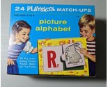 Vintage 1964 24 PLAYSKOOL MATCH-UPS Picture Alphabet - $14.76