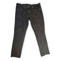 Fried Denim Mens Skinny Jeans Black Stretch Pockets Mid Rise Slim 34x31 - $19.21