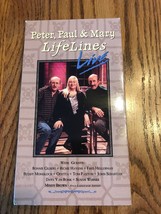 Peter,Paul &amp; Mary Life Lignes Live Vidéo VHS Bande Envoie N 24h - £27.53 GBP