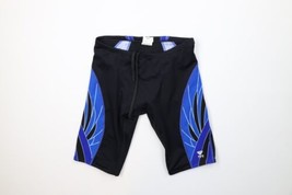 TYR Swimming Mens Size 32 Compression Swimming Racing Jammers Shorts Black - £31.25 GBP