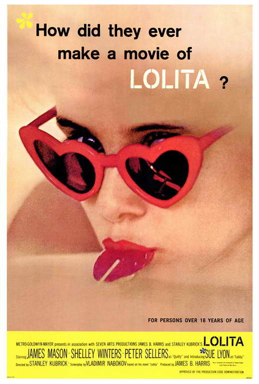 Lolita Movie Poster 27x40 in Official Sue Lyon Peter Sellers Kubrick Sunglasses - $34.99