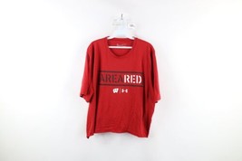 Under Armour Womens XL Custom Cropped University of Wisconsin Football T-Shirt - £19.43 GBP