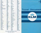 KLM Travel Documents Folder Tickets Luggage Tags Boarding Passes 1971 - $18.81
