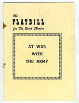 Playbill At War With the Army 1949  Joe Maross William Mendrek Jo-Ann Do... - £13.95 GBP