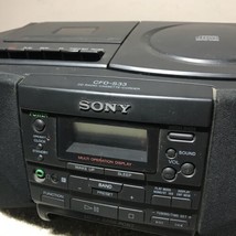 Sony CFD-S33 Portable Boombox AM/FM Radio CD Mega Bass (See Description) - £23.44 GBP