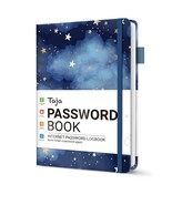 Taja  Internet Password Logbook with Alphabetical Tabs For Seniors and S... - $13.65 CAD