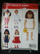 McCall&#39;s M9049 Doll Clothes for 18&quot; Doll Pattern - $12.81