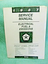 1987 OEM CHRYSLER MOTORS Front Wheel Drive Car ELECTRICAL-FUEL&amp;EMISSIONS... - $26.95
