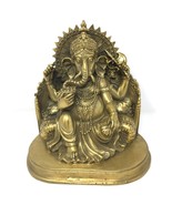 Lovely Detailed Brass Ganesh India Elephant God Statue –Obstacle Remover... - $1,915.64 MXN