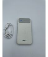 Miniso Power Bank 10000mAh IPone JP-62 External Battery Charger White Po... - $22.46 CAD