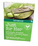 Just For Her Soothing Aloe Flushable Cleansing Wipes For Sensitive Skin.... - €6,68 EUR