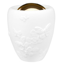 One of Kind Ceramic Cremation Urn For Adult - Butterflies Handmade ART ASHES URN - $236.73+