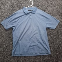 Axcess Shirt Mens 2XL XXL Blue Polo Golf Golfer Claiborne Top Relaxed - £1.58 GBP