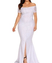 Plus Size Lace Gown Wedding Dress XL 2XL 3XL - £54.07 GBP