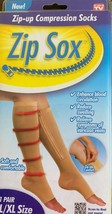 Compression Zip Sox Socks Zipper Leg Support Unisex Open Toe Knee Stockings Hot - £13.32 GBP