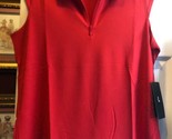 NWT IBKUL Solid RED Sleeveless Polo Golf Tennis Shirt - sizes S M L XL &amp;... - $67.99