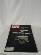 Vintage Life Magazine November 25, 1966 A Matter of Reasonable Doubt Kennedy JFK - £13.19 GBP