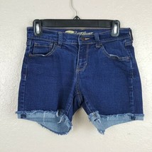 Old Navy The Sweetheart Women&#39;s Cut Off Jean Shorts Size 0 Reg Blue Stre... - $8.90