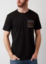 Beautiful Giant Jacquard Chest Pocket T Shirt Mens Size Medium Black NEW - $23.76