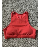 Nike Swim Elevated Essential Women&#39;s High-Neck Bikini Top Red Size Medium - $570.01 MXN
