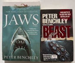 Peter Benchley’s JAWS A Novel 2013 TPB &amp; BEAST 1992 PPB First Ballantine... - £22.07 GBP