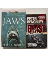 Peter Benchley’s JAWS A Novel 2013 TPB &amp; BEAST 1992 PPB First Ballantine... - £21.79 GBP
