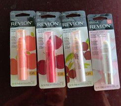 4 Revlon Kiss Hydrating Lip Balm 015/030/010 &amp; Sugar Scrub  0.09 oz (X1/5) - £16.67 GBP
