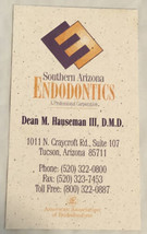 Vintage Southern Arizona Endodontics Business Card Ephemera Tucson Arizo... - $3.95