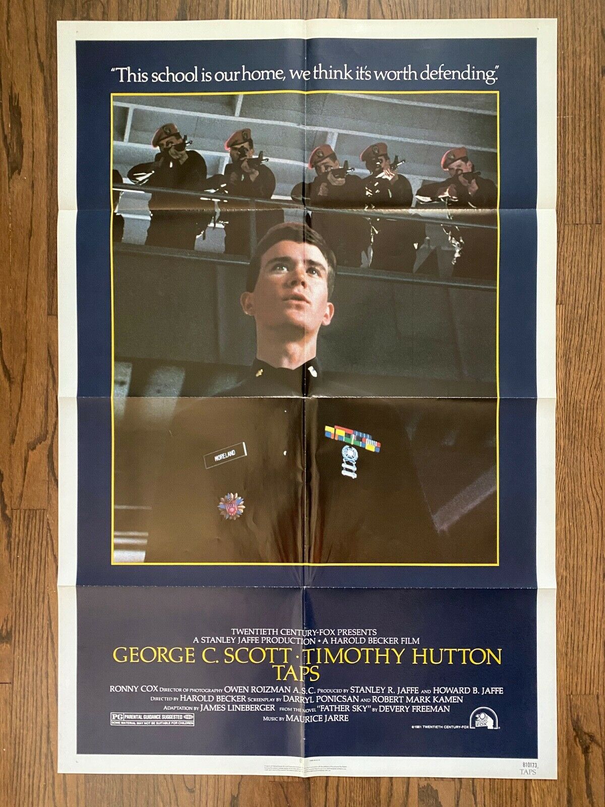 TAPS (1981) Timothy Hutton, Sean Penn, Tom Cruise, George C Scott Protec... - $75.00