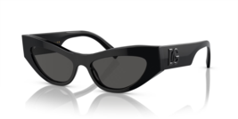 Dolce &amp; Gabbana Sunglasses DG4450 501/87 Black Cat Eye w/ Gray Lenses 52... - $1,483.59 MXN