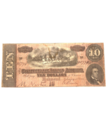 1864 Confederate States of America Note T-68 in Very Fine+ VF+ Condition - $121.26