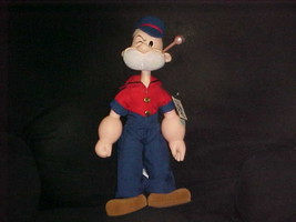 19&quot; Popeye&#39;s Poopdeck Pappy  Plush Doll With Smoking Pipe Tags By Presents 1985 - £136.57 GBP