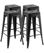 30 Inch Bar Stools Set of 4 with Square Seat and Handling Hole-Black - C... - €195,46 EUR 30 Inch Bar Stools Set of 4 with Square Seat and Handling Hole-Black - C... - €195,46 EUR