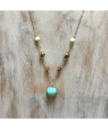 Vintage Turquoise Heart Necklace  - £51.11 GBP
