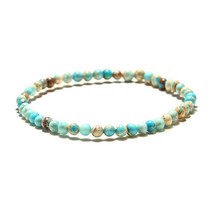 Minimalist 6 mm Natural Stone Beads Bracelet Charms Simple Small Beaded ... - £9.05 GBP