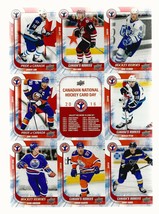 2016 Canadian National Hockey Card Day Sheet Upper Deck Uncut Mint - £4.61 GBP