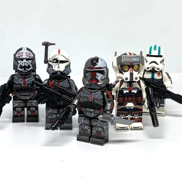 The Bad Batch et Star Wars Tech Crosshair Wrecker Echo Custom Minifigures - $37.85