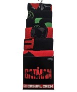 MENS THE Batman Bioworld 6 PAIR CASUAL CREW SOCKS Shoe Sz 8-12 New - £11.09 GBP