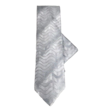 St Patrick Men&#39;s Tie and Hanky Set Silver 100% Microfiber Plaids Lines 3... - £15.23 GBP